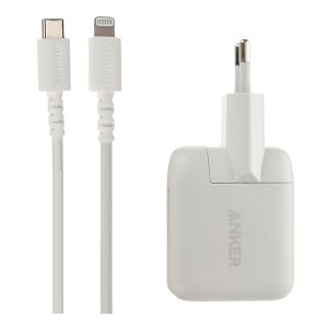 شارژر دیواری Type-C انکر PowerPort PD مدل B2019LD1 به همراه کابل Type-C به Lightning